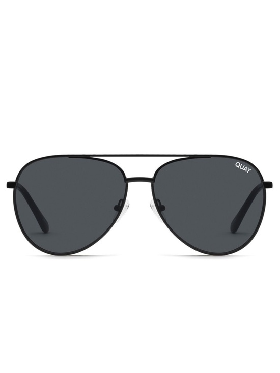 NEW Quay Starry Eyed Sunglasses Black/Smoke main image 4